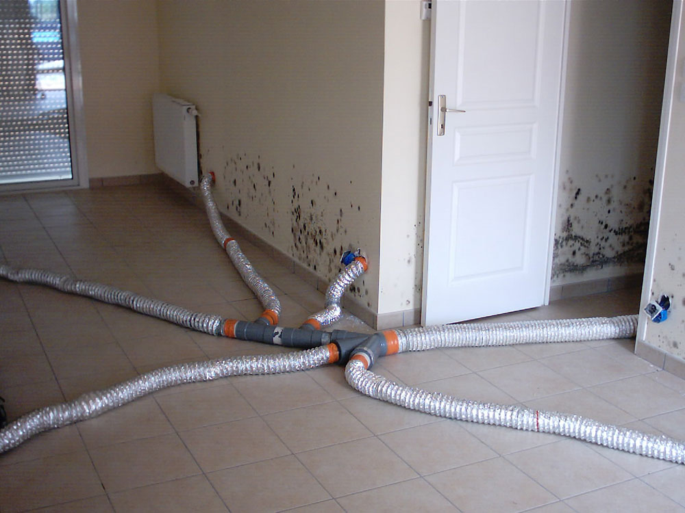 Traitement de l'humidité suite à un dégât des eaux - ISOSEC®